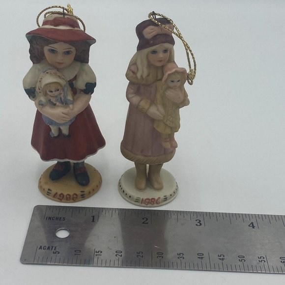 Set of 2 Jan Hagara Royal Orleans 1 Year Edition Year Porcelain Doll Ornaments - Picture 8 of 8